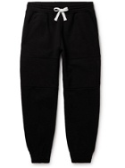 ERMENEGILDO ZEGNA - Tapered Cotton-Blend Jersey Sweatpants - Black