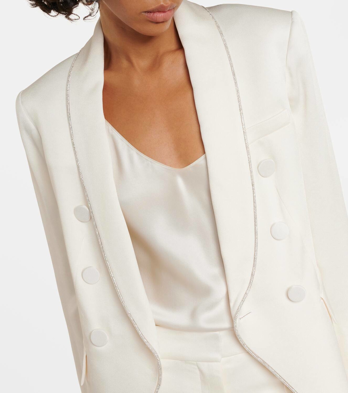 Veronica Beard Jagger Dickey crêpe satin blazer Veronica Beard