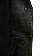 GUCCI - Soft Nappa Leather Blazer W/ All Over Gg