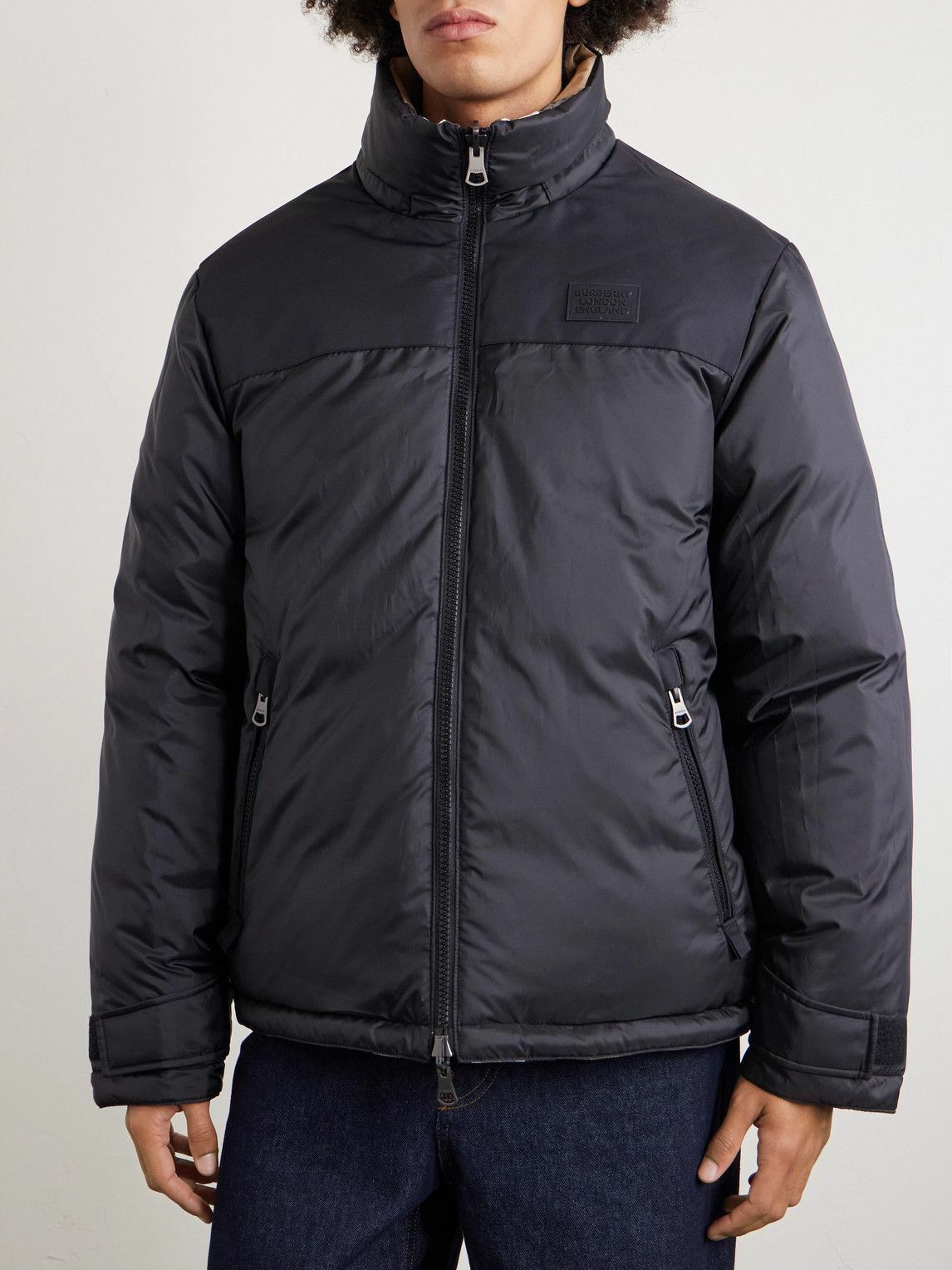 Burberry - Reversible Quilted Checked Shell Hooded Down Jacket ...