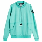 Adidas Men's Golf EQT Quarter-Zip Top in Equipment Green