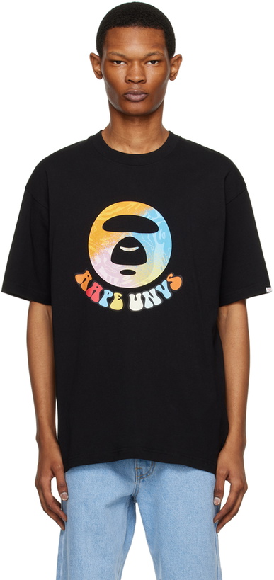 Photo: AAPE by A Bathing Ape Black Moonface T-Shirt