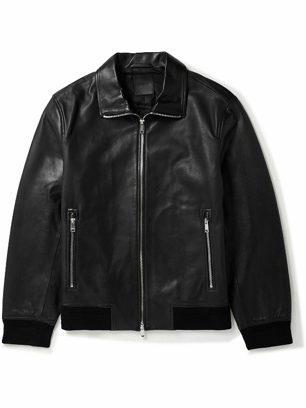 Photo: Theory - Marco Leather Jacket - Black