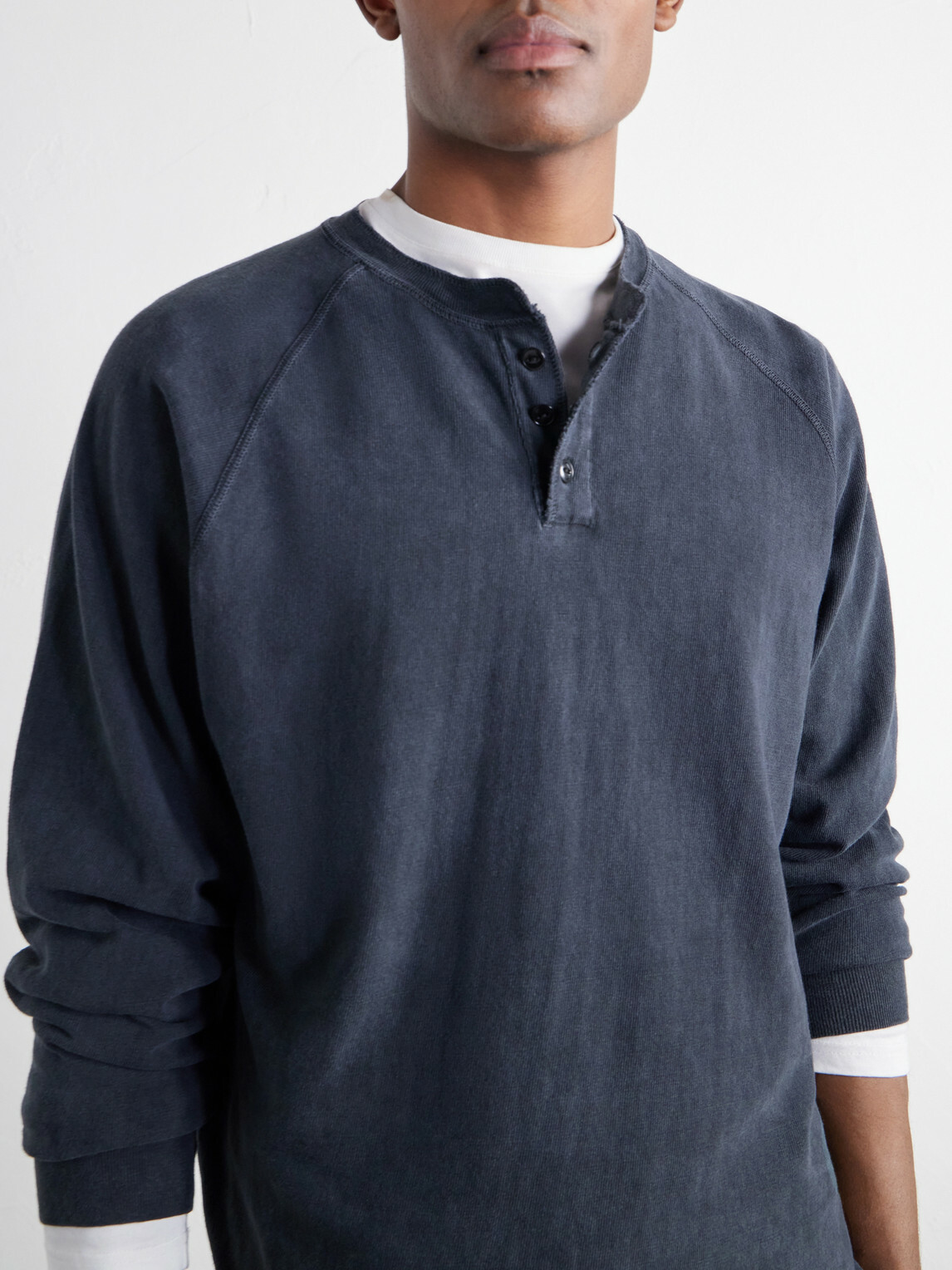 Remi Relief - Distressed Cotton-Jersey T-Shirt - Black