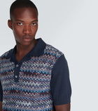 Missoni Zig Zag cotton-blend polo shirt