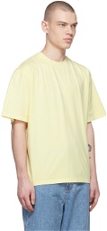 AMOMENTO Yellow Garment Dyed T-Shirt