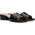 Maison Margiela Black Tabi Mule Heeled Sandals