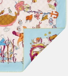 Gucci GG printed silk twill scarf