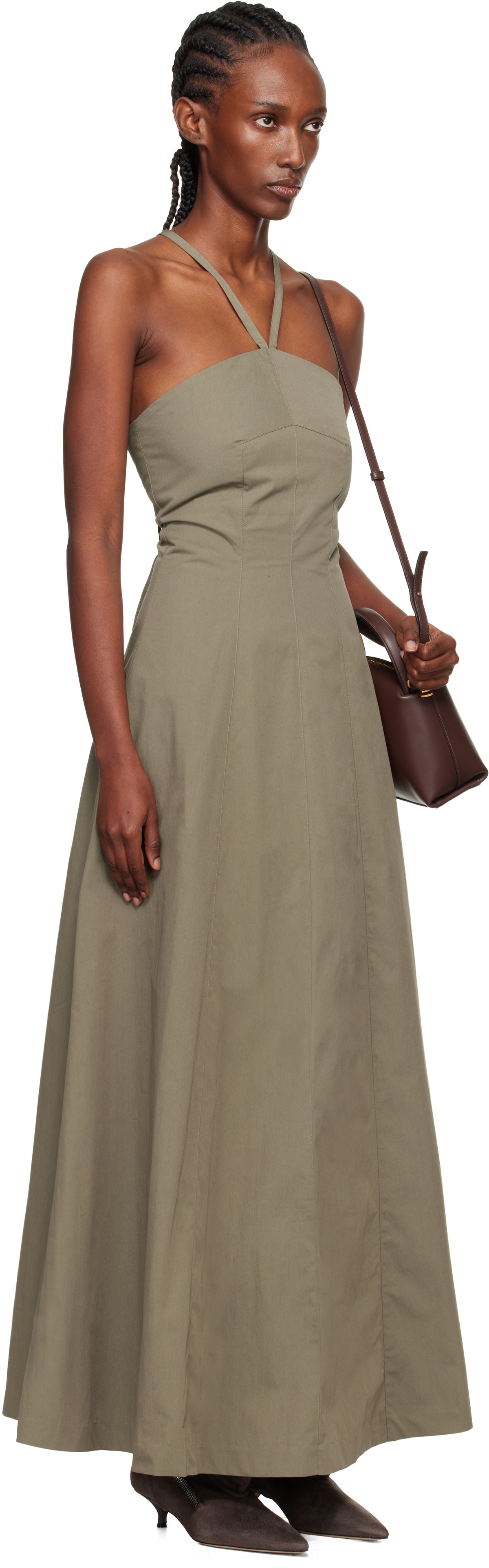 OUR LEGACY Khaki Poise Maxi Dress