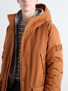 Stone Island - STONE ISLAND GHOST Garment-Dyed Shell Down Parka - Orange