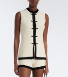 Posse Hattie crochet-trimmed top