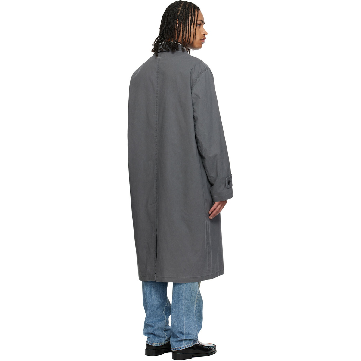 MM6 Maison Margiela Gray Spotlight Fading Coat