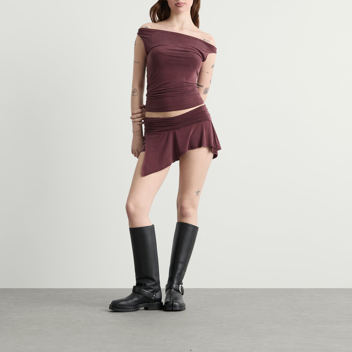 Peachy Den Women's Kylie Skort in Hot Chocolate