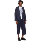 Blue Blue Japan Navy Double Gauze Hand-Dyed Trousers