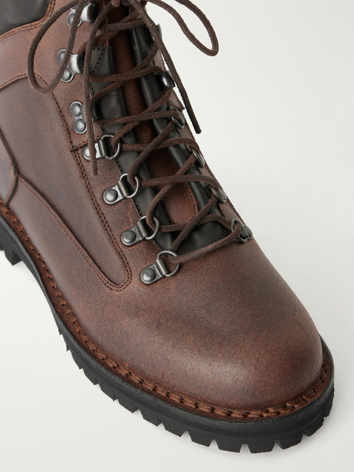 Yuketen - American Mountain Oiled Leather Hiking Boots - Brown