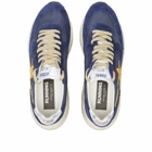 Golden Goose Men's Running Sole Sneakers in Blue/Mustard/White