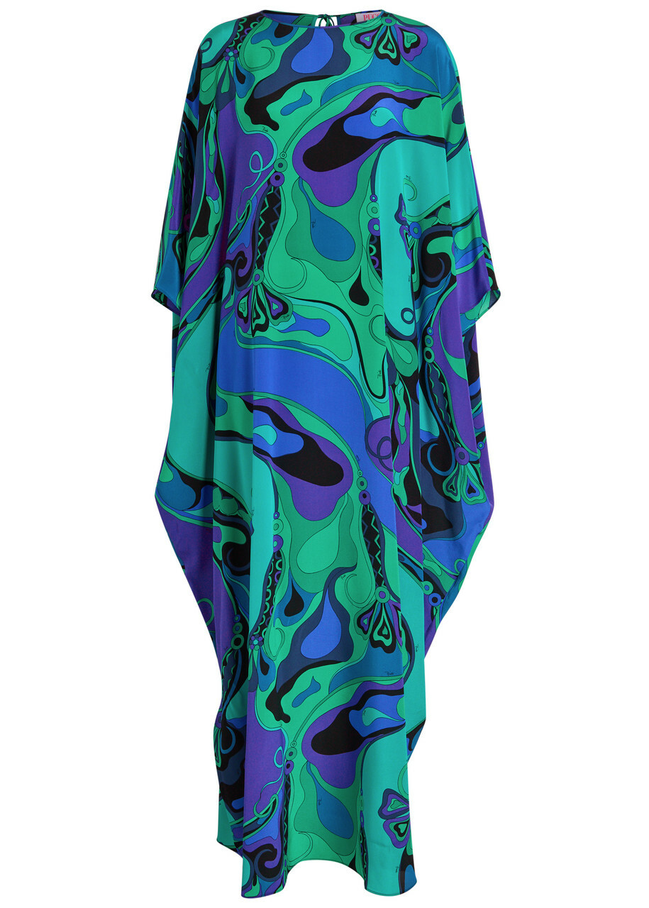 PUCCI プッチ ワンピース Vivara-printed silk maxi dress940998 Vivara silk maxi dress in multicoloured - Pucci | Mytheresa