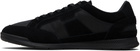 BOSS Black Satin Low Sneakers