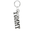 Tommy Jeans Women's City Girl Logo Keyring in Beige