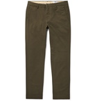 NN07 - Theo Tapered Cotton-Blend Twill Chinos - Green