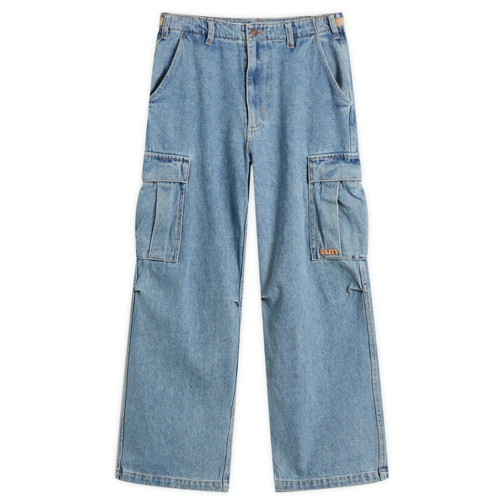 Photo: SUNDAYFRUITMARKET Women's Sun Denim Cargo Pants in Blue