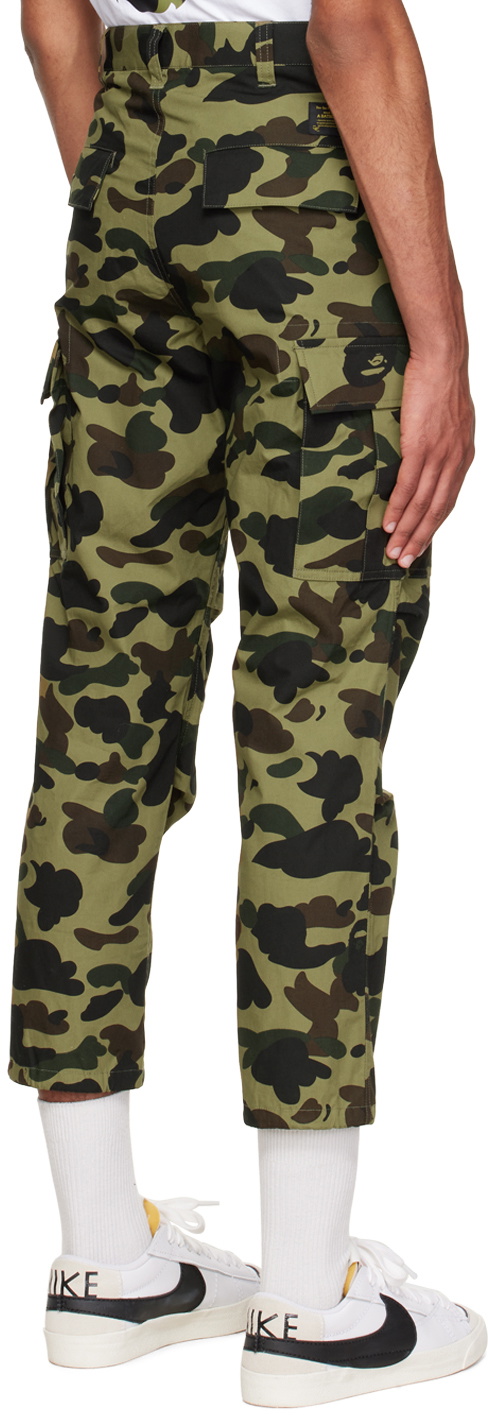 BAPE Green Camo Cargo Pants A Bathing Ape