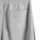 Gucci Men's Tape Brushed Cotton Sweat Pants in Grey Melange