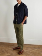 Barena - Tapered Stretch-Cotton Gabardine Trousers - Green