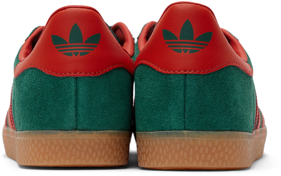 adidas Kids Kids Green & Orange Gazelle Big Kids Sneakers adidas