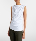 Vince Draped cotton jersey top