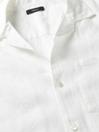 Theory - Noll Camp-Collar Linen Shirt - Neutrals