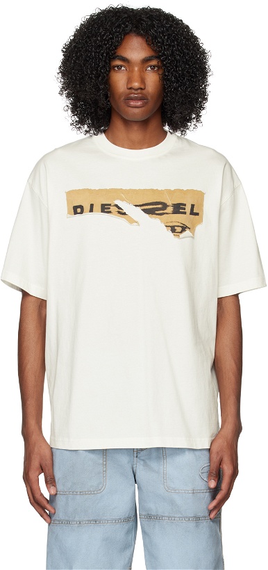 Photo: Diesel White T-Wash-Poff T-Shirt