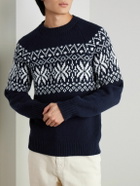 Kingsman - Fair Isle Wool Sweater - Blue