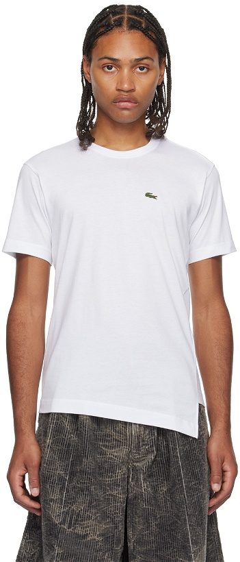 Photo: Comme des Garçons Shirt White Lacoste Edition T-Shirt