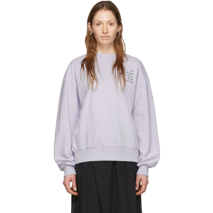 Proenza Schouler Purple Proenza Schouler White Label Address Logo