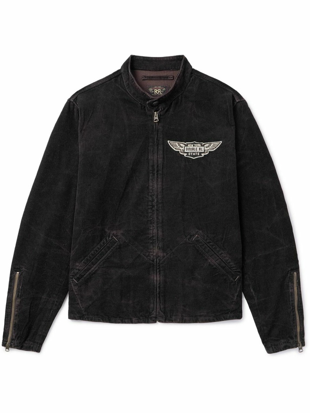 Photo: RRL - Slim-Fit Logo-Appliquéd Cotton-Corduroy Jacket - Brown