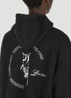Lourdes Logo Print Basic Hooded Sweatshirt