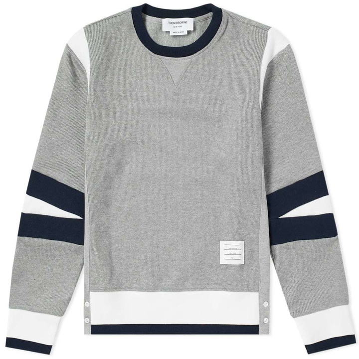 Photo: Thom Browne Articulated Crew Sweat Grey