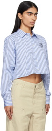 Sky High Farm Workwear Blue Cropped Shirt
