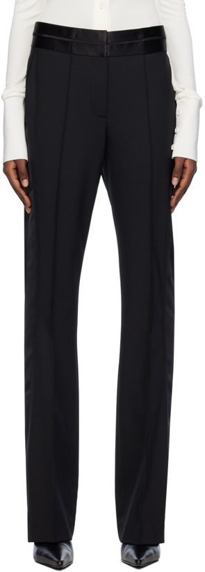 Photo: Helmut Lang Black Seamed Bootcut Trousers