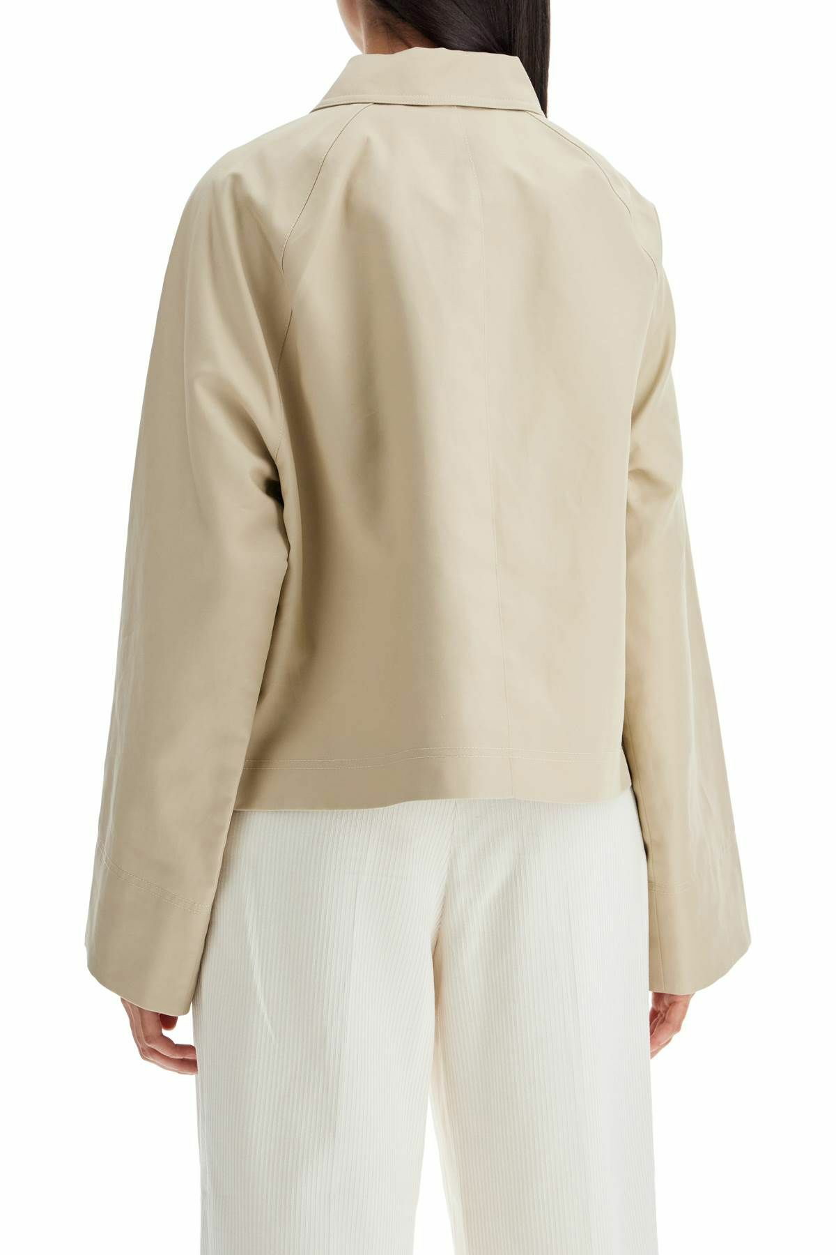 【TOTEME】Cropped Jacket for women Pure Organic Cotton TOTEME Organic Cotton Cropped Jacket | Neutrals | FARFETCH