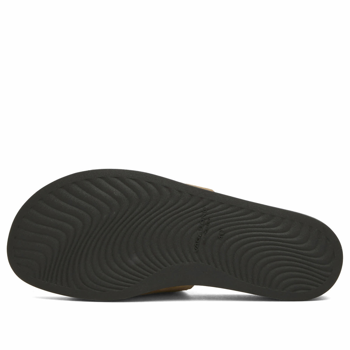 Vagabond Shoemakers Women's Effie Suede Slide Sandal in Dark Sand
