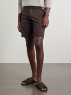 Slowear - Slim-Fit Cotton-Blend Gabardine Chino Shorts - Brown
