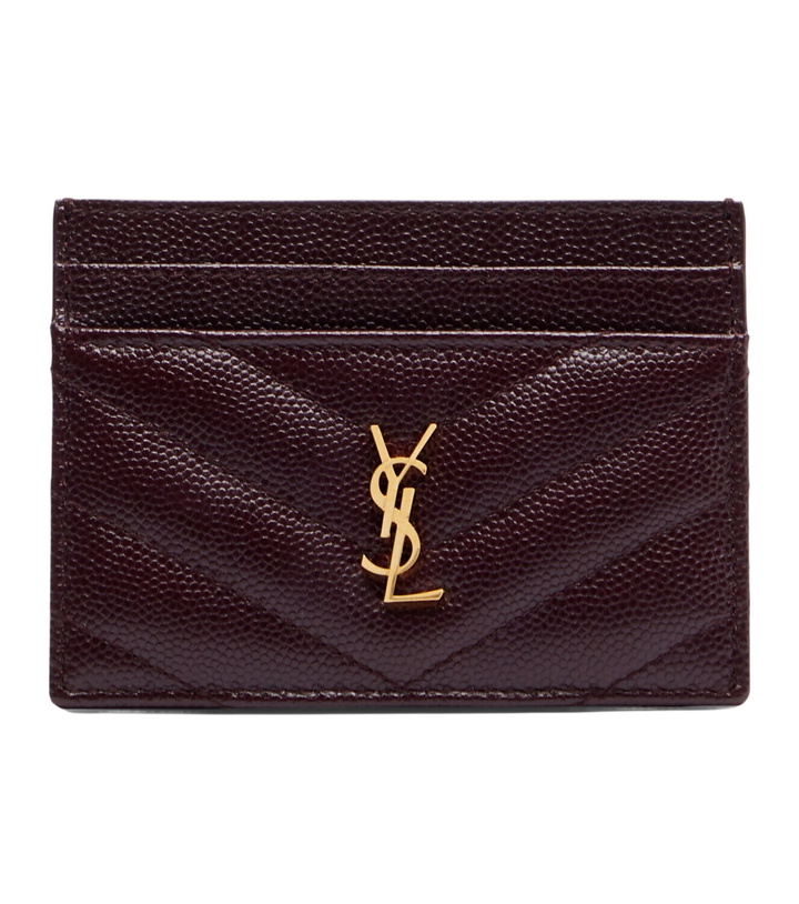 Photo: Saint Laurent Cassandre leather card holder