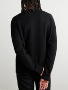 Maison Kitsuné - Logo-Intarsia Wool Sweater - Black