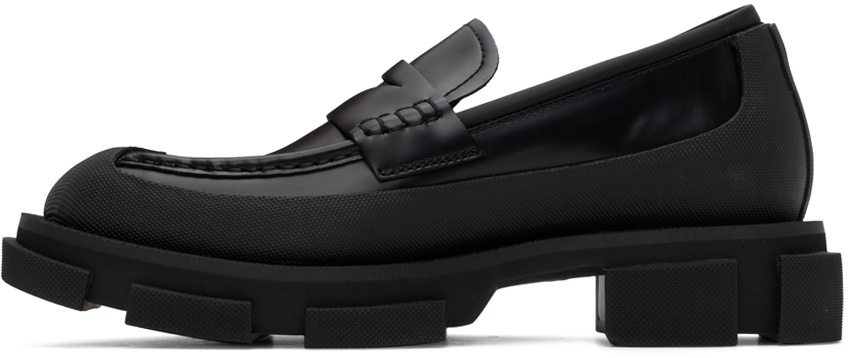 both Black Gao Loafers