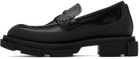 both Black Gao Loafers