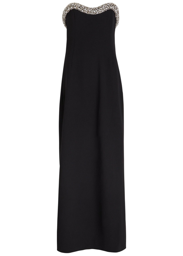 Photo: Simkhai Riona Embellished Strapless Crepe Gown Black