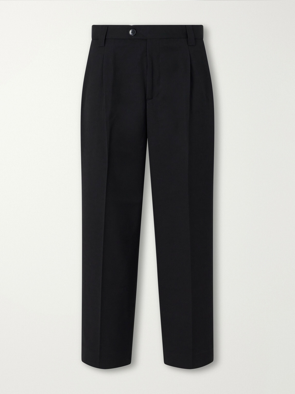 mfpen - Service Straight-Leg Cotton-Blend Hopsack Trousers - Black