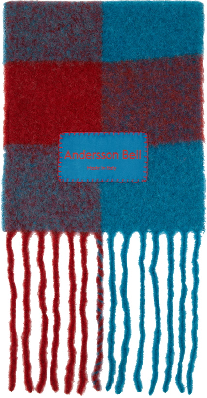 Photo: Andersson Bell Blue & Red Billy Scarf